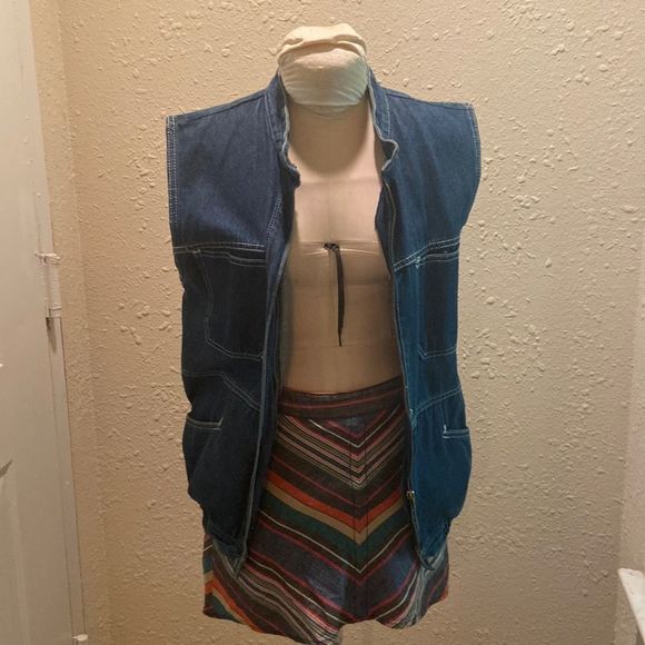 punky Jackets & Blazers - Vintage 80s denim vest